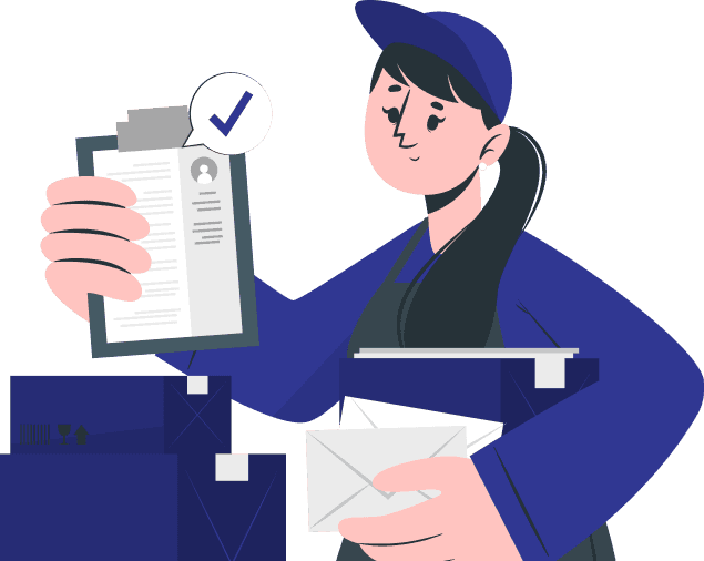 Package delivery illustration