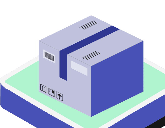 Package delivery illustration